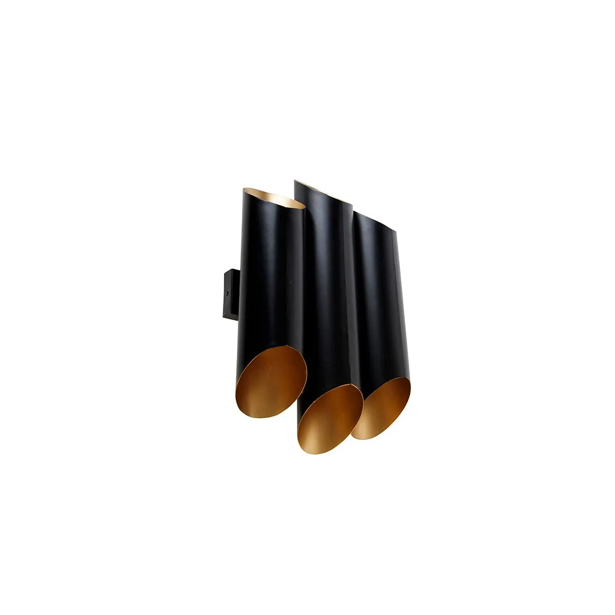 Applique noire avec intérieur doré 6 lumières - Whistle