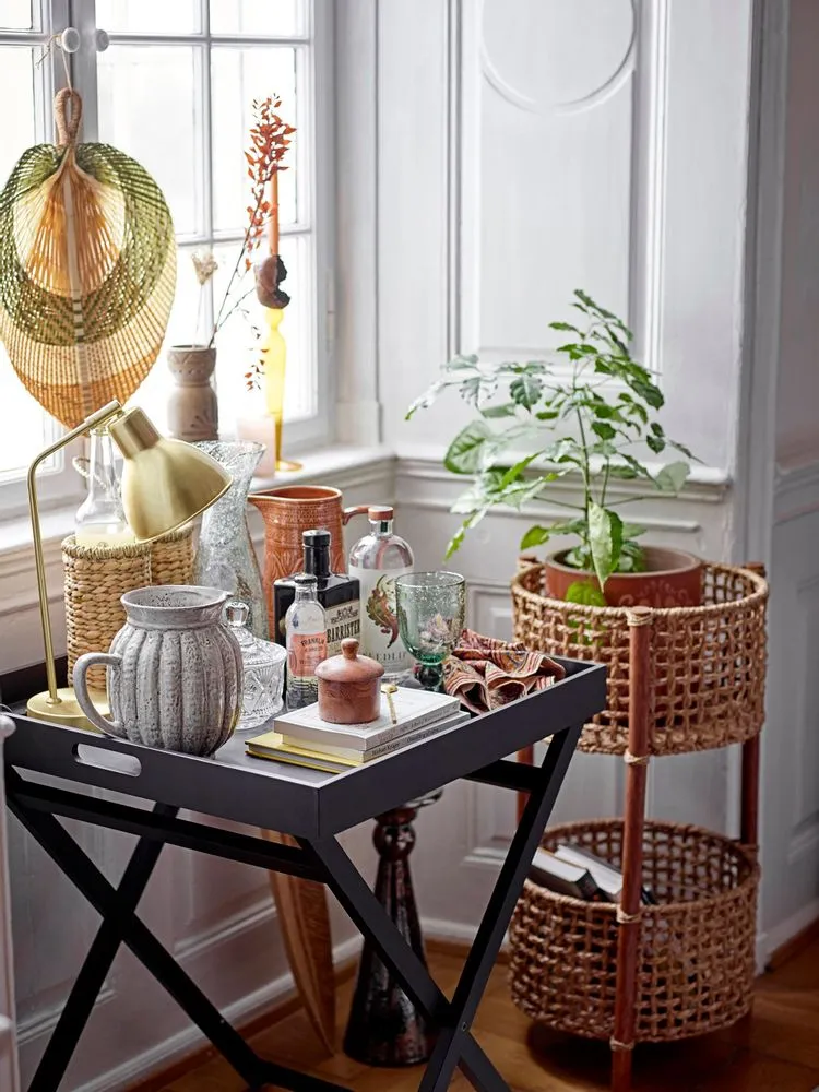 Catya table lamp, brass, metal