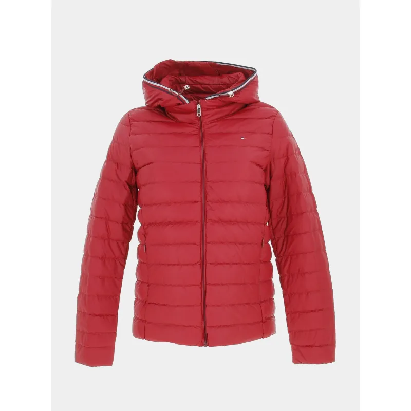 Doudoune légère en duvet rouge femme - Tommy Hilfiger | wimod