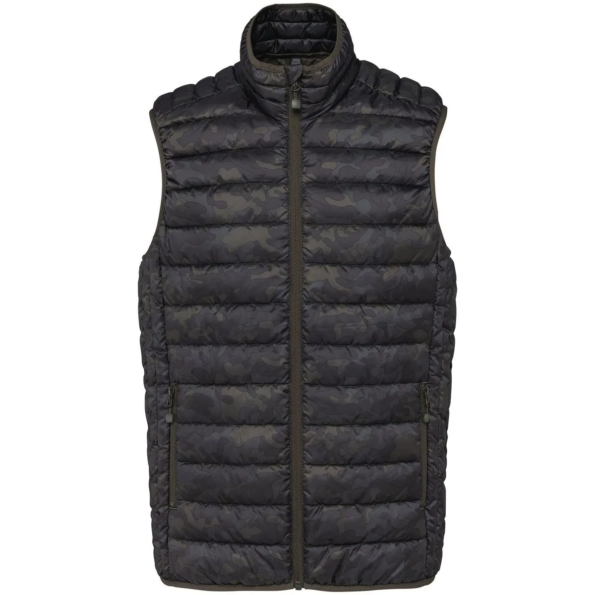 Doudoune légère sans manches homme - K6113 - vert camo jungle 