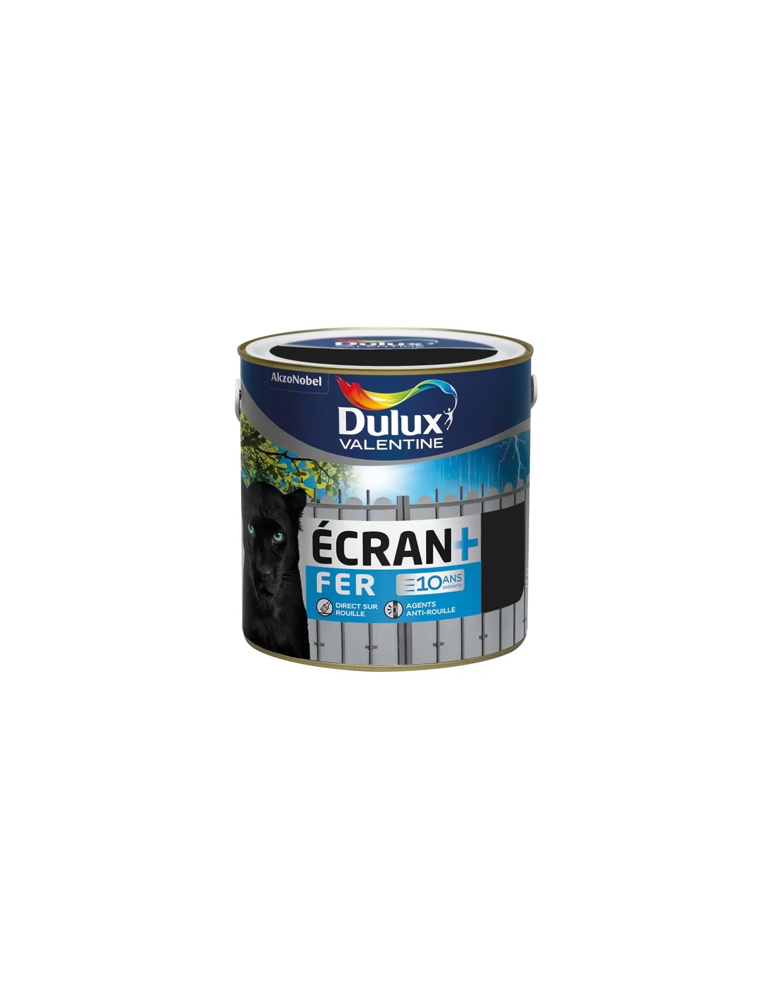 Ecran fer mat 2l noir - DULUX VALENTINE - - Peinture Fer Et Antirouille