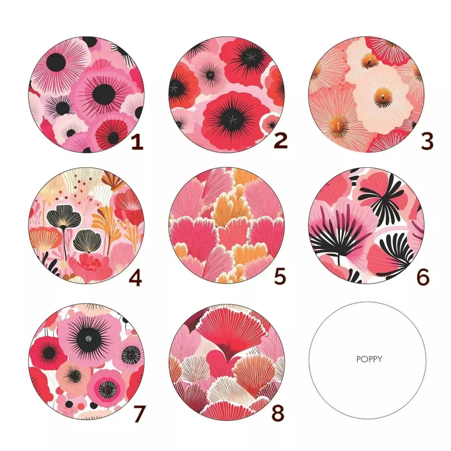 Grande capsule bijoux aimanté YAYA 38mm POPPY
