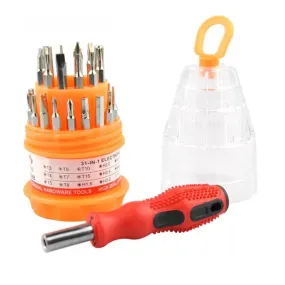 Kit de Tournevis Multifonction 31 en 1 avec Embouts Magnétiques 