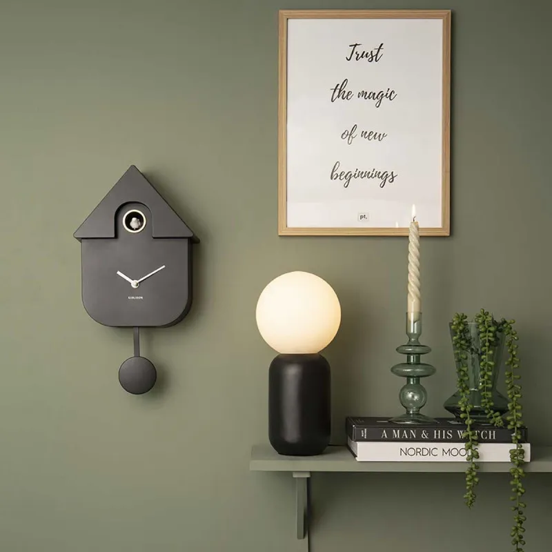 Lampe à poser en métal noir Gala - H 32cm