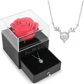 Le nouveau collier tendance de la mode est intelligent et un cerf a votre tempérament chaîne de clavicule micro-incrusté
