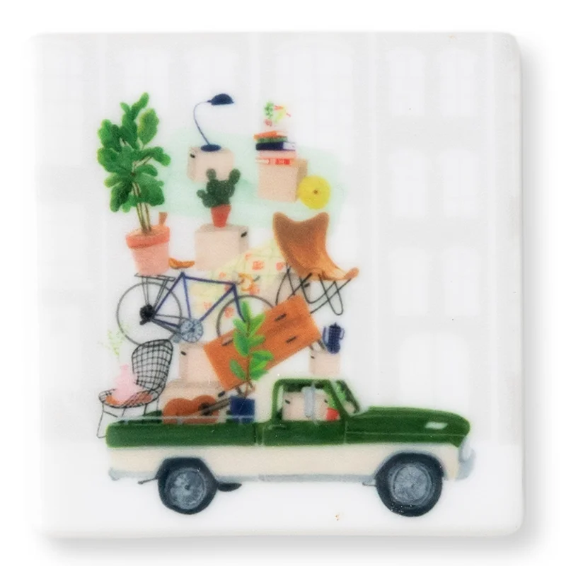 Mini carreau aimanté "The next step" * Story tiles