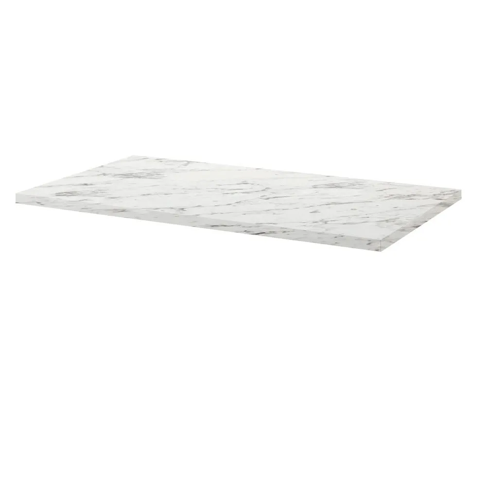 Plateau 140x70 decor marbre calacata
