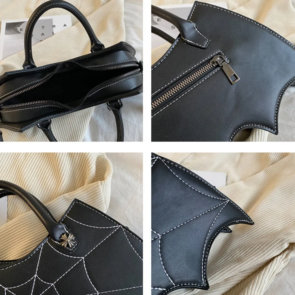 Sac à main chauve-souris en cuir Pu pour femmes, sacoche à bandoulière, Fashion créative, amusant, Halloween, personnalité, tend