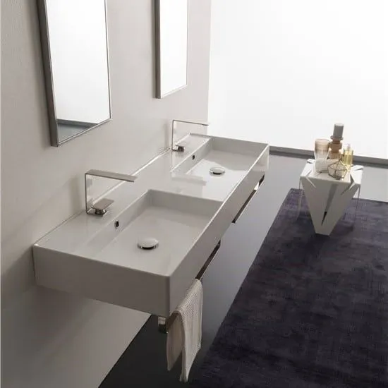 Scarabeo Teorema 2.0 141x46 Lavabo à poser ou suspendu 5116 