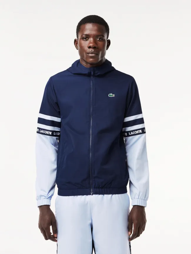 Veste légère de sport uni bleu marine homme - Lacoste | wimod