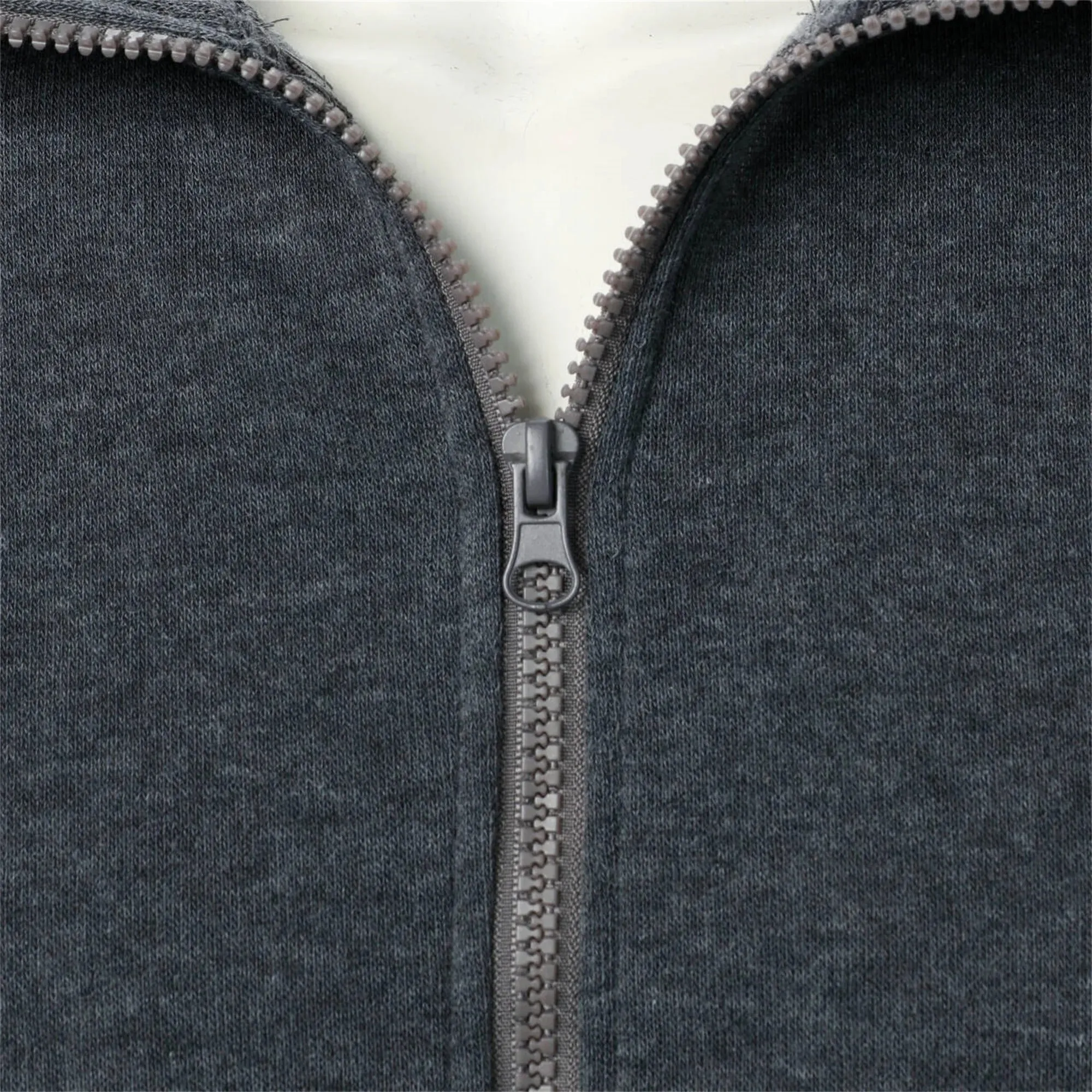 Veste zippée décontractée à col montant pour hommes