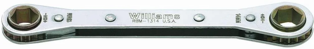 Williams RBM-0708 Clé rochet fermée 7mm x 8mm x 6 pans